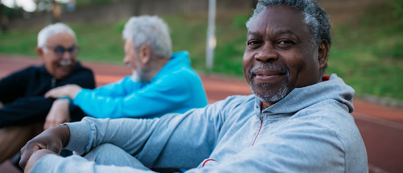 A person learning about hearing loss and hearing health